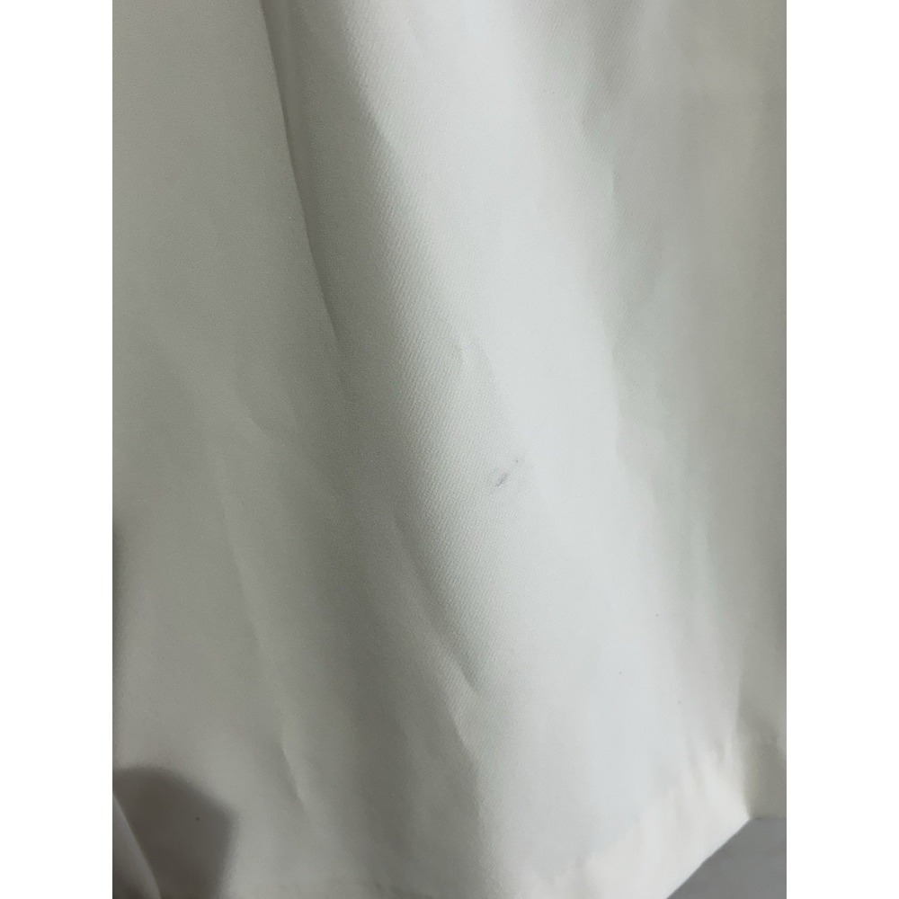 Liz Claiborne Pleated Skirt Women's 6 Career Paperbag Belted Knee Length White - Picture 6 of 12